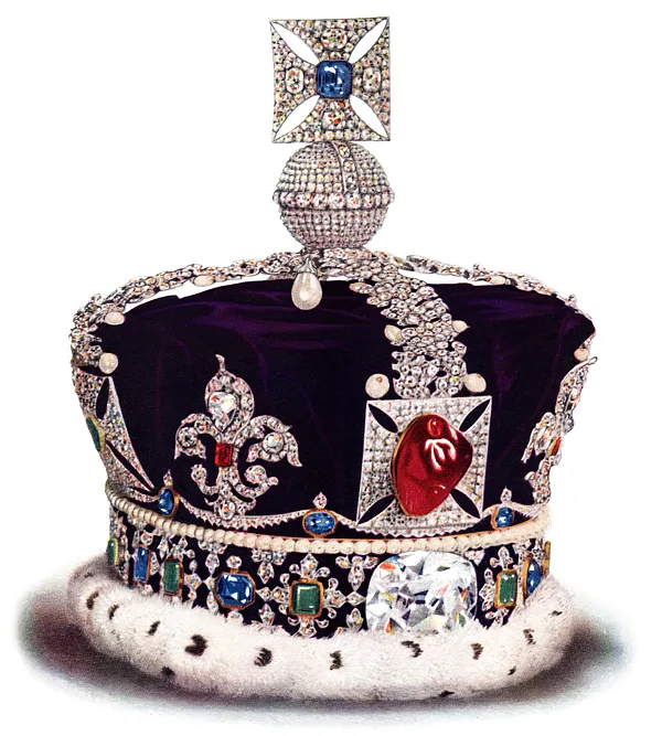 エリザベス女王の棺の上に置かれた大英帝国王冠とは